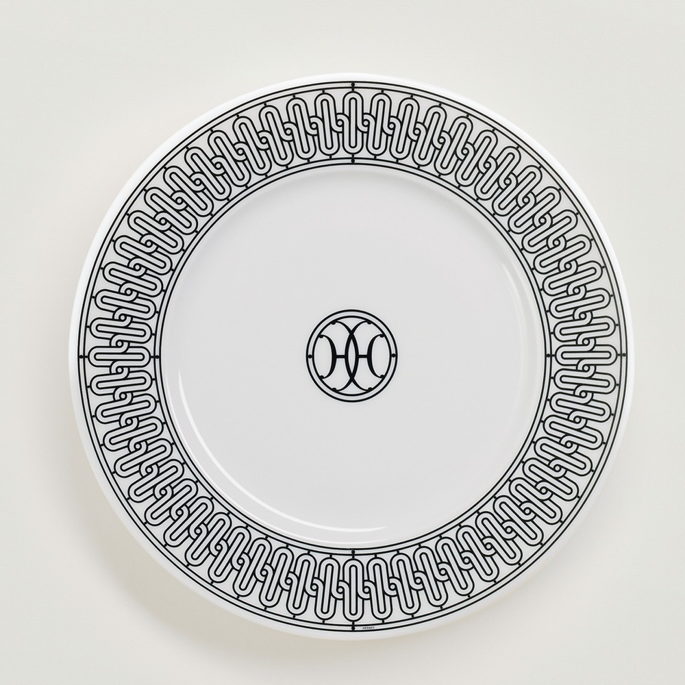 Hermes H deco dessert plate